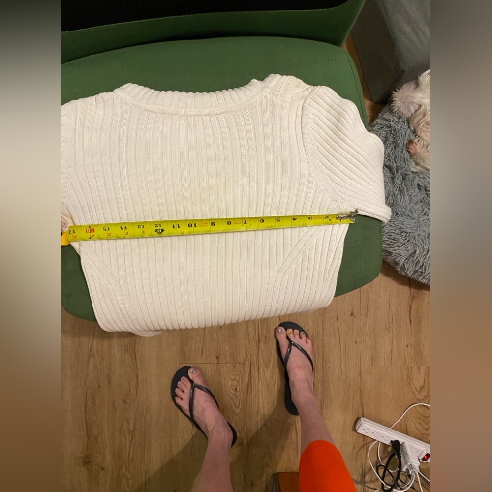 Cream Cowl Neck Sweater with Cozy Knit - Picture 10 of 16